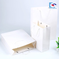 New Design custom white cardboard packaging paper bags